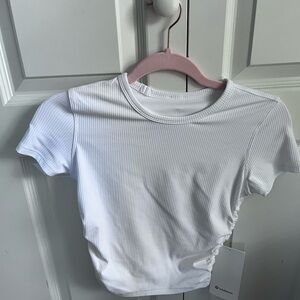 Lululemon White Ribbed Women's Top